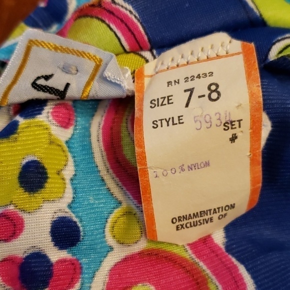 Vintage 60s Joyce Maxi Skirt ILGWU USA Label Pyshcodelic 60’s Print S EUC - Picture 7 of 14